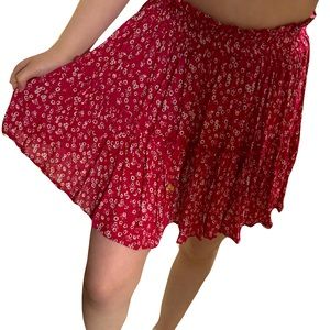 FLOWY FLORAL SKIRT